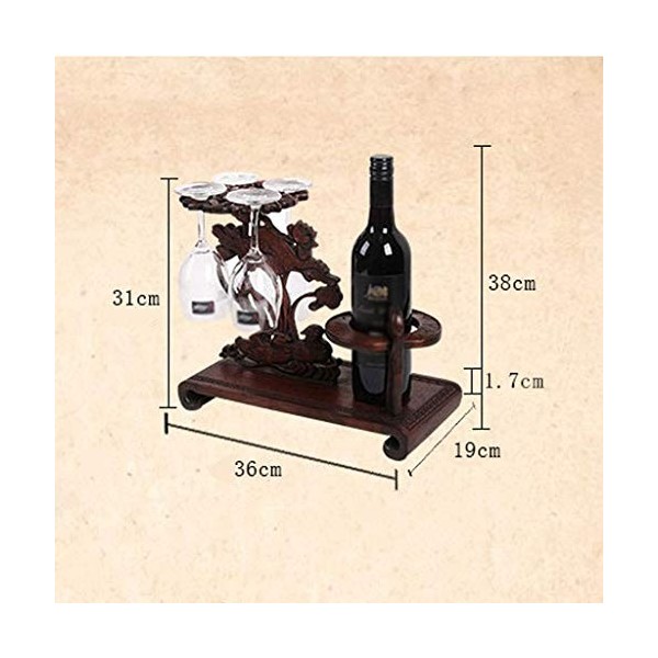maozi Support en Bois de Rose vin, décoration créative for Verre Wine Rack dans Home Living Room
