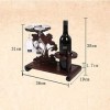 maozi Support en Bois de Rose vin, décoration créative for Verre Wine Rack dans Home Living Room