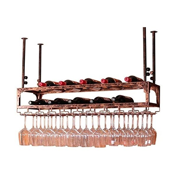 Casier à vin Casier à vin créatif Support de Stockage de vin Présentoir Support de Verre à vin Suspendu Support de Verre à vi