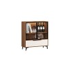 MOOWI Wine Cabinet Armoire de Stockage de vin, Buffet avec tiroir, Meuble de Bar à café for liqueurs et Verres, idéal for la 