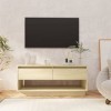 VEEKI Meuble TV, Meuble TV Suspendu, Meuble TV Blanc, Meuble TV Industriel, Meubles de Salon, Salon, Chambre, Cadre en Acier,