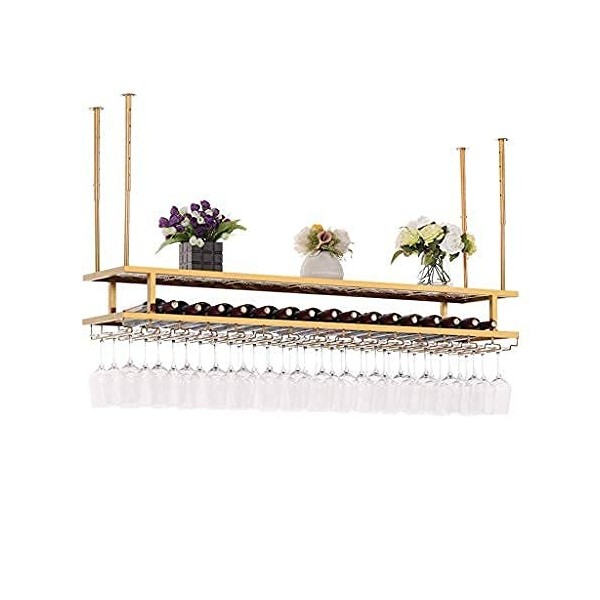 Casier à Vin Casier à Vin Casier à Vin de Plafond, Bar, Restaurant, Suspendu, Casier à Verre à Vin, Casier à Verre à Vin Étag