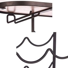 BROGEH Casier à vin en Bois Casier à vin en Bois Casier à vin sur Pied - Les décorations pour la Maison Peuvent contenir 6 Bo