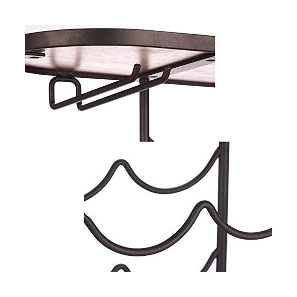 BROGEH Casier à vin en Bois Casier à vin en Bois Casier à vin sur Pied - Les décorations pour la Maison Peuvent contenir 6 Bo