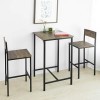 SoBuy OGT27-N Ensemble Table de Bar + 2 Chaises de Bar Table Mange-Debout Table Haute Cuisine Set de Table + 2 Tabourets de B