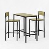 SoBuy® OGT03-N Set de 1 Table + 2 Chaises Table Mange-Debout Table Haute Cuisine