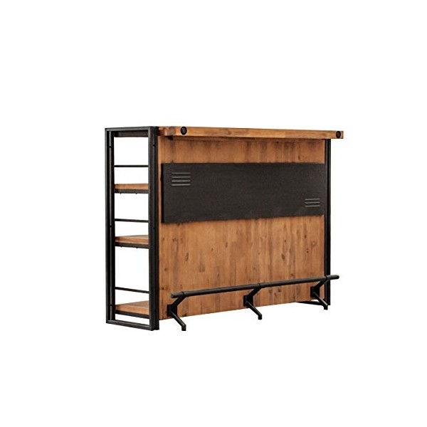 Bar Design Style Industriel & Atelier Métal et Bois dacacia Massif/Facture et Finitions soignées – Collection Workshop