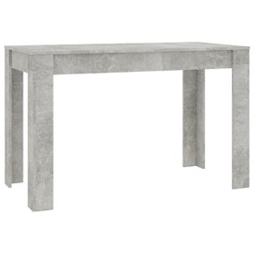 vidaXL Table de Salle à Manger Table à Dîner Table de Cuisine Table de Repas Meuble à Dîner Maison Intérieur Gris Béton 120x6