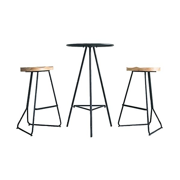 Ensemble Table de Bar et tabourets pour la Maison, Ensemble de Table de pub avec tabourets Hauts pour Cuisine, Salle à Manger