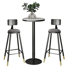 Ensemble de Table de Salle à Manger à Hauteur de comptoir de Cuisine, Ensemble de Table de Bar, Table de pub Moderne et chais