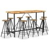Générique Ensemble de Bar 9 pcs Bois dacacia et de récupération massifMeubles,Ensembles de Meubles,Meubles de Salle à Manger