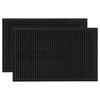 Tapis de bar en caoutchouc lot de 2 , 45,7 x 30,5 cm, tapis de séchage durable et élégant pour bars, restaurants, cafés et c