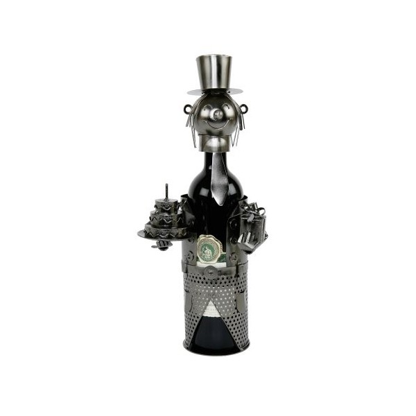 MT Porte-Bouteille Birthday Cake en métal