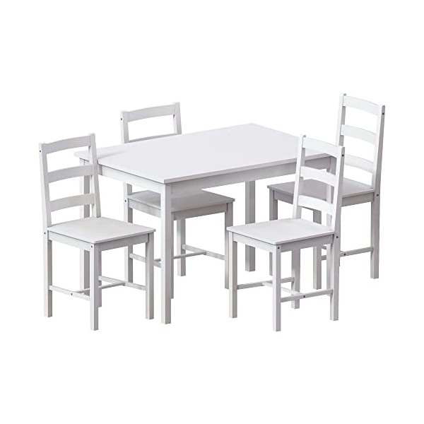 Vida Designs Ensemble Salle à Manger, Gris, 4 Seater