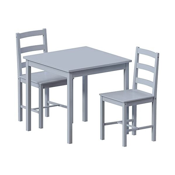 Vida Designs Ensemble Salle à Manger, Gris, 4 Seater