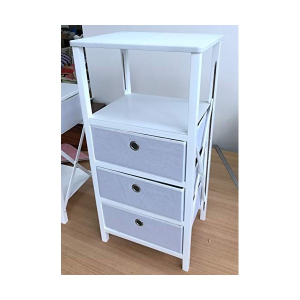 Kit Closet Meuble Aux. 3&nbsp;CAJ. Tissu Gris dappoint