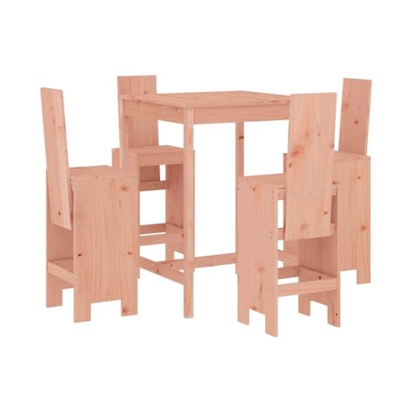 Gecheer Ensemble de bar de jardin 3 pièces - Table haute - Tabourets de bar avec tabourets de bar - Pour salle à manger, salo
