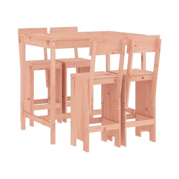 Gecheer Ensemble de bar de jardin 3 pièces - Table haute - Tabourets de bar avec tabourets de bar - Pour salle à manger, salo