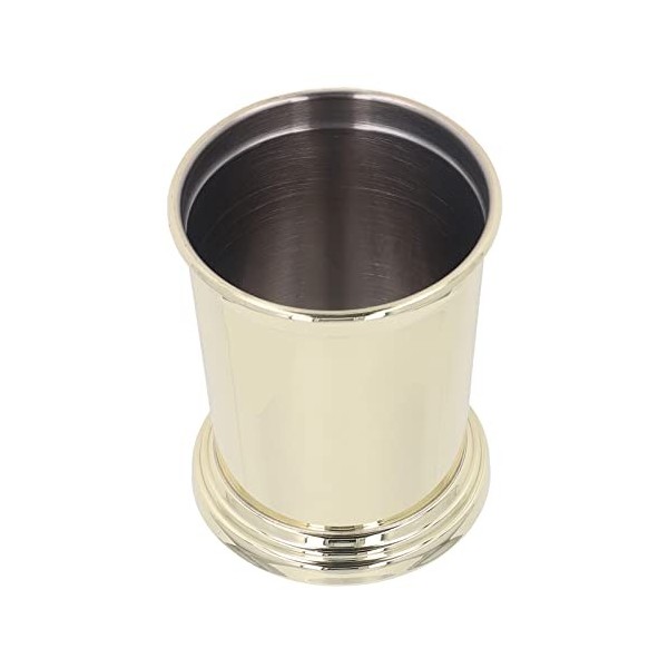 MOTUZP Tasse de Barman en Acier Inoxydable, Tasse de Mélange de Cocktail Vintage avec Base pour Bar à Domicile Coupe Étape P