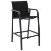 BaraSh Ensemble Bar de Jardin,Ensemble de Bar dextérieur,Mobilier de Jardin,Ensemble de Bar de Jardin 5 pcs Noir