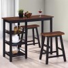 AUUKIJJK Accueil extérieur AutresBar Set 3 pièces MDF Noir