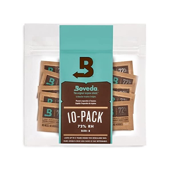 Boveda pour cigares/tabac | régulateur dhumidité dans les 2 sens à 72% dHR | taille 8 pour max. 5 cigares | technologie bre
