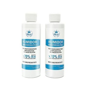 Solution Humidifier pour Cave à Cigares,Humidor Solution pour Cigares,Cave Cigares Propylène Glycol Prémélangé Liquide 7 Fl o