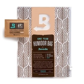 Boveda pour cigares | sac humidificateur de taille moyenne | sachet Boveda régulateur dhumidité dans les 2 sens à 69% dHR i