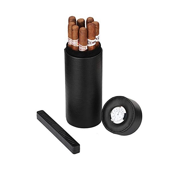 Time C Club Boîte cigares humidor en cèdre populaire avec humidificateur rectangulaire à hygromètre en avance