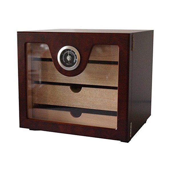 GERMANUS Humidor Cave à cigares Noir 