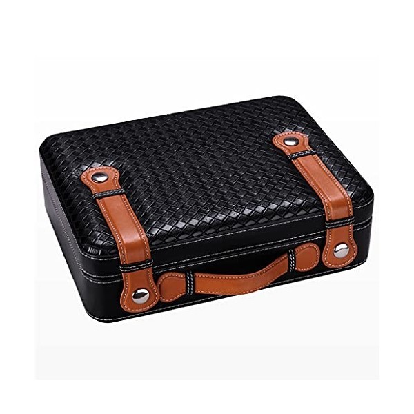 cigare Valise à cigares Cave à cigares Etui de voyage Boîte à cigares avec hygromètre et humidificateur Conception portable a