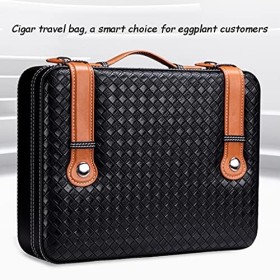 cigare Valise à cigares Cave à cigares Etui de voyage Boîte à cigares avec hygromètre et humidificateur Conception portable a