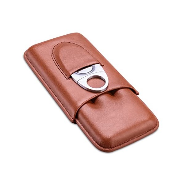 CIGARLOONG Étui à en Cuir Cave de Voyage