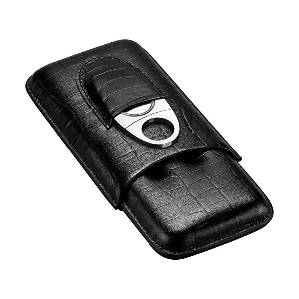 CIGARLOONG Étui à en Cuir Cave de Voyage