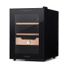 KLARSTEIN El Presidente - Cave à cigares électrique avec Porte vitrée, humidificateur à cigares avec tiroirs en Bois de cèdre