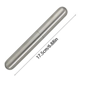 1 étui à cigares en acier inoxydable épais pour cigares - Mini tube portable pour voyage daffaires