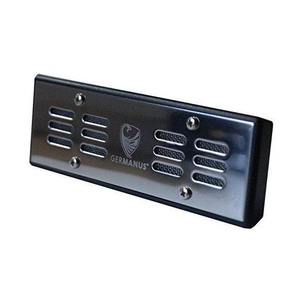 GERMANUS Humidor Humidificateur Cave à Cigares - argenté