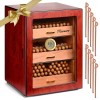 Marvero Humidor Cigare Cave à cigares Faite à la Main avec hygromètre pour 150 cigares, boîte à cigares doublée de cèdre Espa