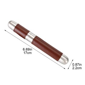 Stakee Tube étui à cigares Tube de Tabac Vide boîte à cigares en Acier Inoxydable Porte-Cigare Portable Porte-Tube de Cigare 