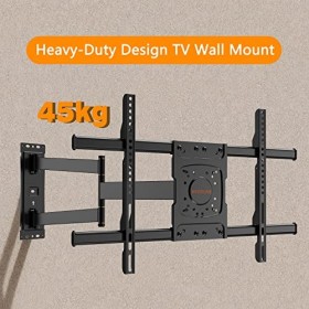WHYFONE Support Mural TV pour Téléviseurs 32-70 Pouces,Support Mural TV Longue Portée avec Extension 838mm,Support Mural Univ