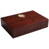 GERMANUS Humidor à cigares pour Voyage, canapé ou terrasse en Marron avec du Bois de cèdre, Un humidificateur et Un hygromètr