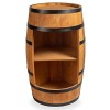 Mini étagère Ronde en Forme de tonneau de vin - avec Alcool - Étagère à Bouteilles en Bois - Décoration - Baril en Bois - pou