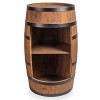 Mini étagère Ronde en Forme de tonneau de vin - avec Alcool - Étagère à Bouteilles en Bois - Décoration - Baril en Bois - pou