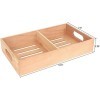 Mantello Cigars Plateau à cigares en cèdre espagnol – Séparateur réglable, sadapte aux grandes caves à cigares, pour cave à 