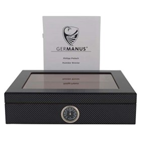 GERMANUS Humidor Mensalla 30 cigares carbone