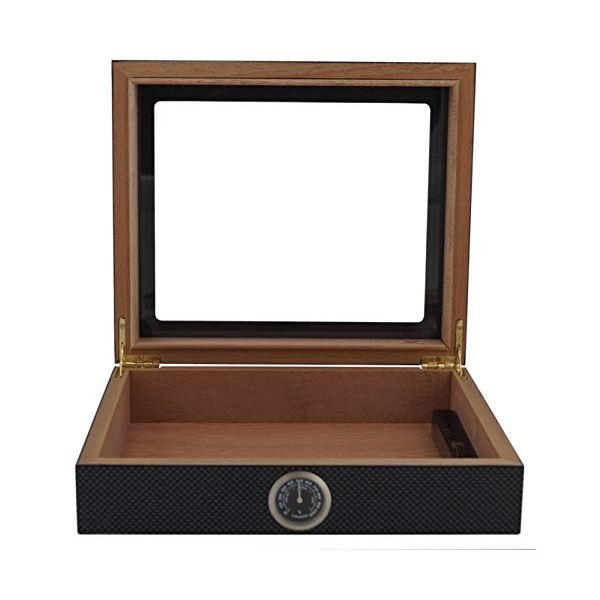 GERMANUS Humidor Mensalla 30 cigares carbone