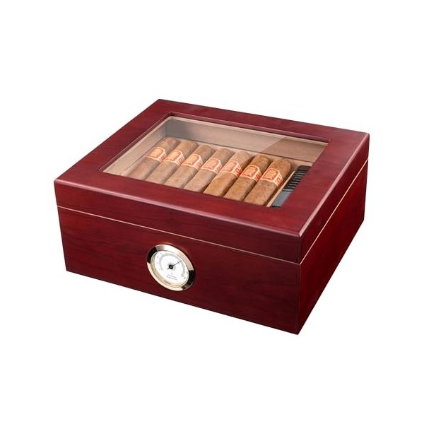 Mantello Royale Glasstop Cave à cigares 25-50