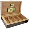 GERMANUS Humidor Licca avec hygromètre numérique et GERMANUS cristal humidificateur Cave à cigares,