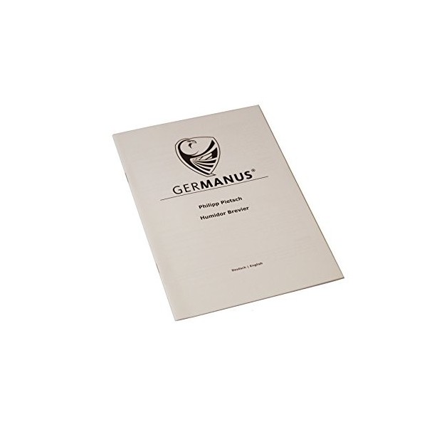 GERMANUS Humidor Licca avec hygromètre numérique et GERMANUS cristal humidificateur Cave à cigares,