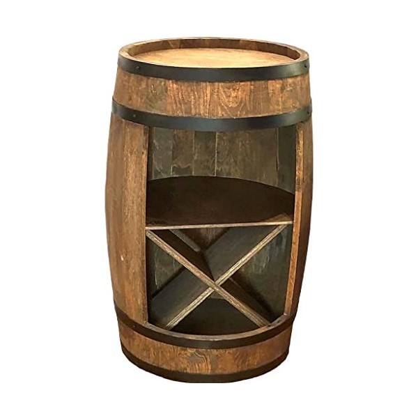 Weeco Tonneau armoire de bar en bois, 81 cm